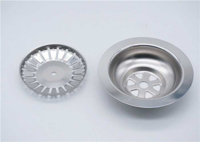 Polished Kitchen Sink Drain Stopper , SS304 Stainless Steel Sink Strainer